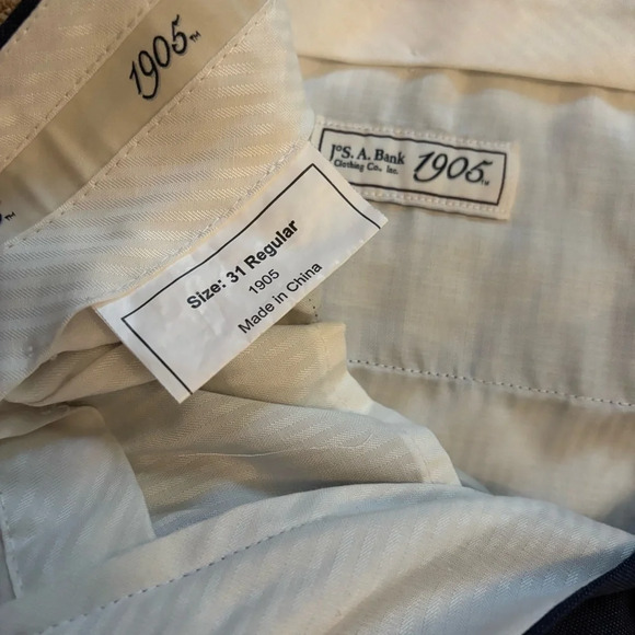 Jos. A. Bank Men's Navy Wool Suit Slim Fit Size 38S - Picture 7 of 10